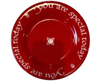 Waechtersbach, Germany - You Are Special Today Red Plate