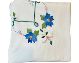 Hand Appliqued Tablecloth