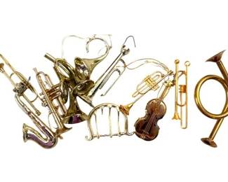 Musical Instrument Christmas Ornaments