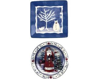 Ceramic Christmas Plates