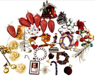 Christmas Collection - Ornaments, Votives, Christmas Tree Ornament Frames, Christmas Tea Bag Holder & More