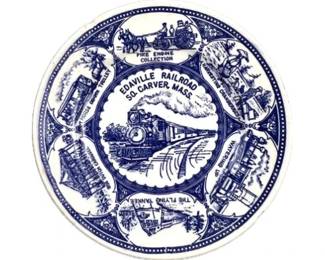 Porcelain Commemorative Railroad Plate