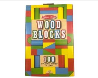 New! Melissa & Doug Wood Blocks