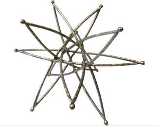 Sparkling Metal Star Table Top Decor