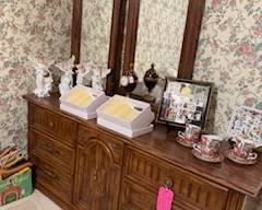 Dresser with Double Mirrors 