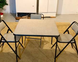 Card Table & (3) Chairs
