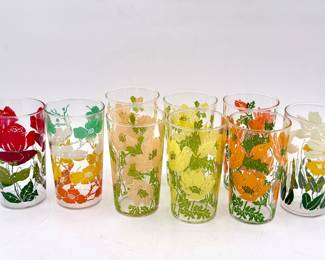 (9) MCM Vintage Drinking Glasses

