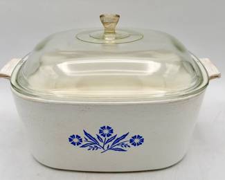 4QT Corningware Cornflower Blue Casserole Dish With Lid
