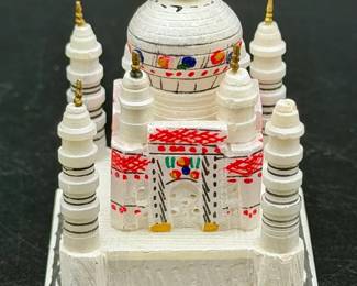 Miniature Stone Taj Mahal In Collectible Box
