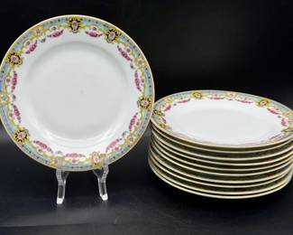 Signed Victoria (Czech) Rose Garland VIT34 Art Deco