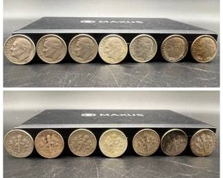 (7) Silver Roosevelt Dimes 1951-1964
