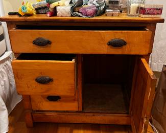 Small, solid wood dresser