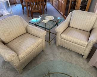 Pair club chairs, perfect for just about any decor or any room style