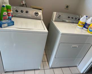 Whirlpool fabric senses system washer, and gas large capacity sensor drying dryer