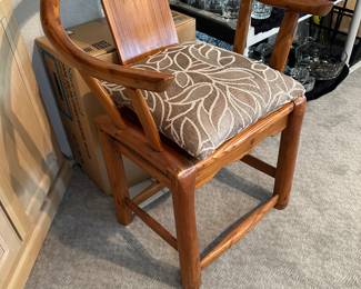 Asian solid wood armchair