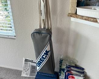 Oreck vacuum with huge supply vacuum bags