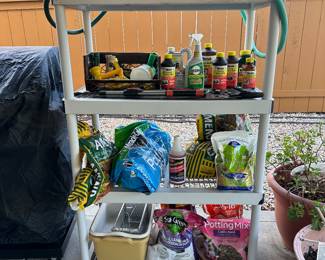 Yard helpers and hoses a few more in the garage as well.