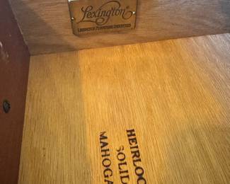 Lexington Heirloom solid Mahogany Dresser