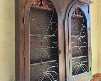 Wall mounted china cabinet