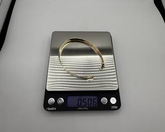 14K Italy Omega Bracelet 