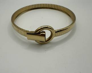  14K Gold Italian Omega Bracelet - 7" Bracelet - 14K Italian Yellow Gold