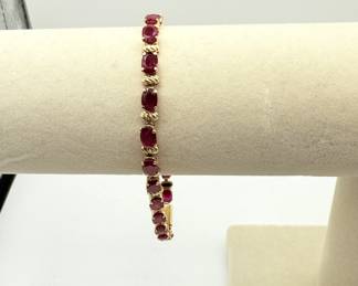 Ruby Tennis Bracelet 