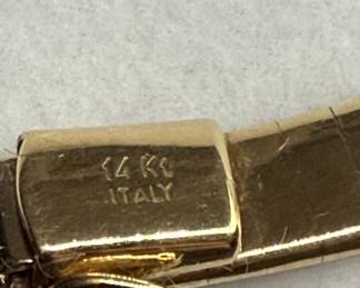 Vintage 14K Omega Gold Necklace