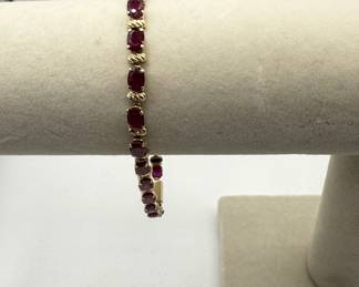 Ruby Tennis Bracelet