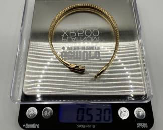 Vintage 14K Flat Omega Bracelet