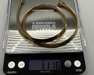  Italian Omega Necklace - 1.16 ozt!