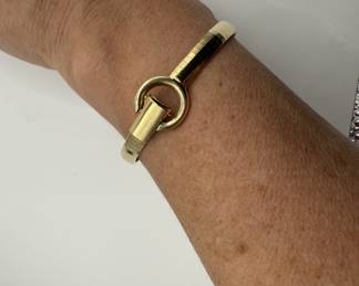 14K Gold Italian Omega Bracelet - 7" Bracelet - 14K Italian Yellow Gold