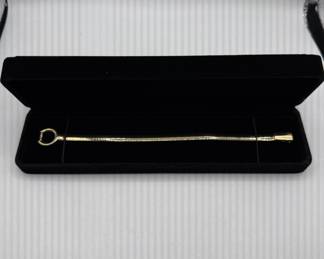  14K Gold Italian Omega Bracelet - 7" Bracelet - 14K Italian Yellow Gold