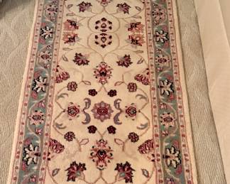 A fine Indian wool pile runner 2”x 6”