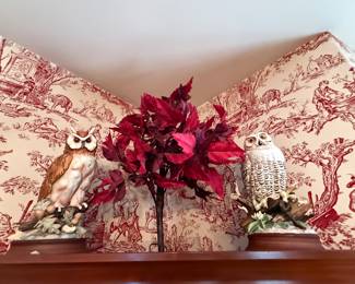 Large vintage napco owls.
