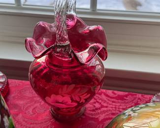 Hand painted Fenton.