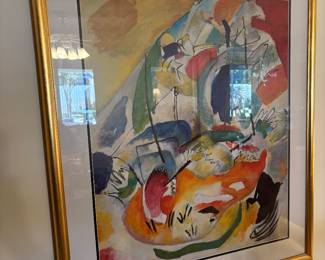 "Improvisation 31 (Sea Battle)" by the Russian artist Wassily Kandinsky