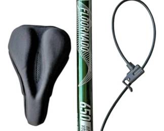 Bike Pump and Seat Cover 