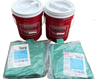 NEW Tarps 5 Gal Buckets