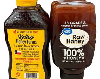Kelleys Honey and Great Value Honey