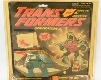 Hasbro Transformers Generation 2 Autobot Dinobot Slag (Green Variant), 1993, MOSC