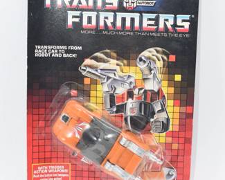 Vintage Factory-Sealed The Transformers G1 Triggerbot Autobot Backstreet Action Figure, 1987 Hasbro