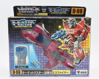 Takara Transformers G1 Targetmaster D-89 Misfire with Aimless, 1987