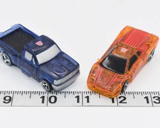 A Pair of Hasbro Transformers Robots in Disguise (RID) Autobot Spy Changers: Ironhide and Hoist