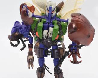 A Hasbro Transformers Beast Wars 1997 Tripredacus Combiner Action Figure