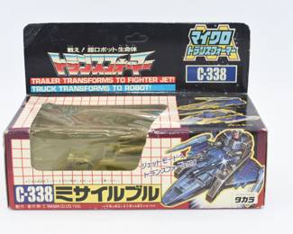 Takara Transformers Micro Transformer C-338 Missile Bull, Japanese Market, Boxed, 1990