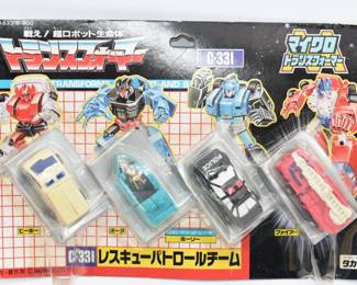 Japanese Transformers G1 Micromaster Rescue Patrol Team C-331, 1989, MOSC