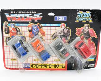 Takara Japanese Transformers G1 Micromaster C-335 Off-Road Patrol Team, New in Package
