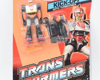Transformers G1 Action Masters Kick-Off with Turbo-Pack, Hasbro, 1990, New in Package