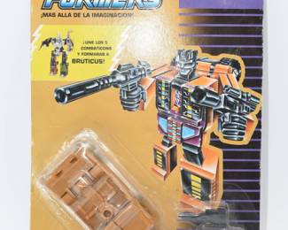 Transformers G1 Hasbro Decepticon Combaticon Swindle Action Figure, Spanish Blister Packaging, Circa 1985
