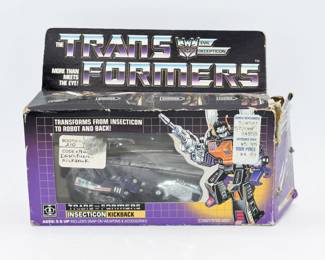 1985 Hasbro Transformers Generation 1 (G1) Decepticon Insecticon Kickback, Original Box with Sealed Contents